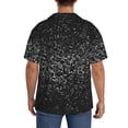 thumbnail image 3 of Kdxio Men's Hawaiian Shirt for Men Short Sleeve Shirt Black And White Dotted Summer Casual Holiday Beach Button Down T-Shirts, 3 of 5