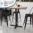 thumbnail image 3 of Flash Furniture Beverly 23.5'' x 29.5'' Restaurant Table X-Base with 3'' Dia. Bar Height Column and Foot Ring, 3 of 5