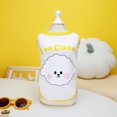 thumbnail image 3 of CSChome Pet Vest Dog Vest Adorable Soft Comfortable Cartoon Rabbit Pattern Dog Blouse Shirt Daily Wear Dog Shirt, 3 of 7