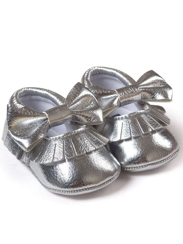 silver shoes baby girl