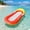 Red, variant on Inflatable Pool Bed Large Water Floating Sofa with Headrest, Thickened PVC Blow Up Pool Float for Adults, Summer Beach Lounger for Swimming Pool Party, Stable Anti-Tip Raft, Transparent Watermelon