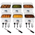 thumbnail image 6 of 28-Pcs Disposable Chafing Dish Buffet Set with Half Size Pans – Complete Catering Solution with Extra Fuel Cans & Lighter – Perfect Food Warmers for Parties & Events, 6 of 10
