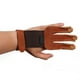 thumbnail image 5 of Naiovety Guantes de tiro Accesorios de cazador Protección de tres dedos Equipo de entrenamiento ajustable al aire libre Protector exquisito marrón tiro y tiro con Naiovety OD021123-00, 5 of 6