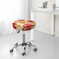 thumbnail image 7 of Fotbe Cups of Tea Stool Covers Round,Waterproof Round Bar Stool Covers Bar Chair Covers Washable Stool Cushion Slipcover for 12-14 Inch Chair-12 inch, 7 of 7