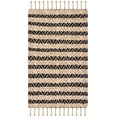 thumbnail image 2 of SAFAVIEH Cape Cod Valery Striped Area Rug, Black/Natural, 3' x 5', 2 of 11