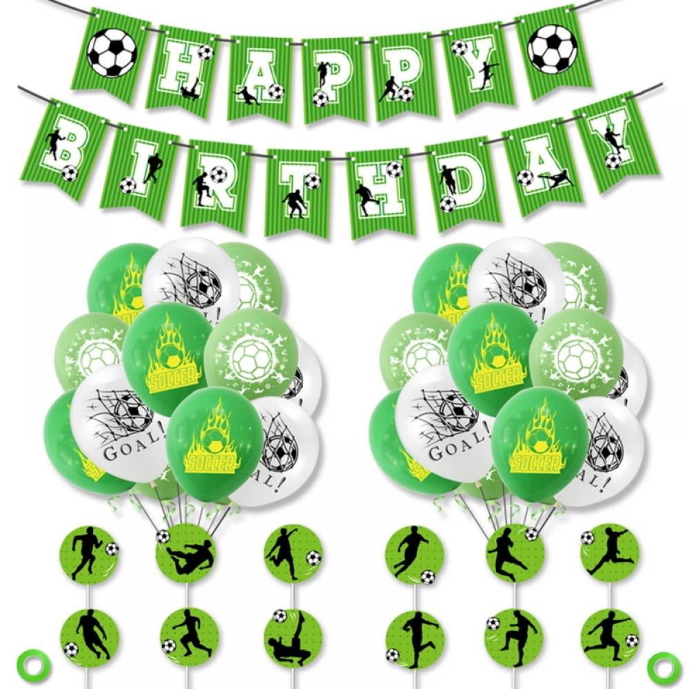 Details about   Soccer Birthday Banner Soccer Theme Happy Bday Bunting Sign Soccer Party De... 
