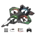 thumbnail image 2 of Avión de combate de espuma con control remoto, modelo a reacción, impermeable, juguete volador para exteriores, USB verde, 2 of 9