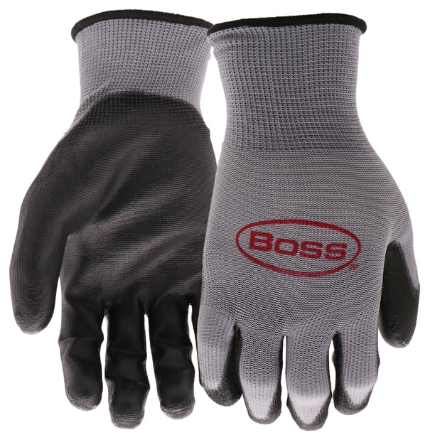 Guantes de trabajo BOSS Grip con revestimiento de poliuretano resistentes al agua