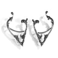 thumbnail image 1 of Ear Cuff 4 Piezas Piercing Cartílago Escalador Envoltura De Oreja Pendientes De Plata Retro Punk Hip Hop Clip En Pendientes Llamativos Regalo para Mujeres, 1 of 5