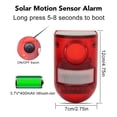 thumbnail image 4 of Alarma del detector de Movimiento, alarma del sensor de Movimiento de Energía Solar IP65 impermeable para huerto para almacén, 4 of 7