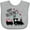 AC-Heather Grey, variant on Inktastic Happy Valentine's Day- train Boys or Girls Baby Bib