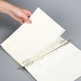 thumbnail image 2 of Carpeta extraíble para guardar archivos, bloc de notas para estudiantes, carpeta sencilla con clip para hojas sueltas, 2 of 4