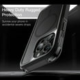 thumbnail image 4 of JETech Case for iPhone 15 Pro 6.1-Inch Compatible with MagSafe, Heavy Duty Dual-Layer Rugged Protection, Shockproof Protective Tough Phone Magnetic Cover (Black), 4 of 6