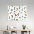 thumbnail image 2 of Math number Print cartoon Tapestry for Bedroom - Tapestry Wall Hanging Wall Tapestry for Dorm Wall Decor Home Decoration , Aesthetic Funny Tapestry 29 x 37in, 2 of 5