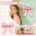 thumbnail image 2 of Pink Bow Shelves Wall Storage Holder Decorative Door Sign Wall Hanging Decor for Hanging Plants, 2 of 7