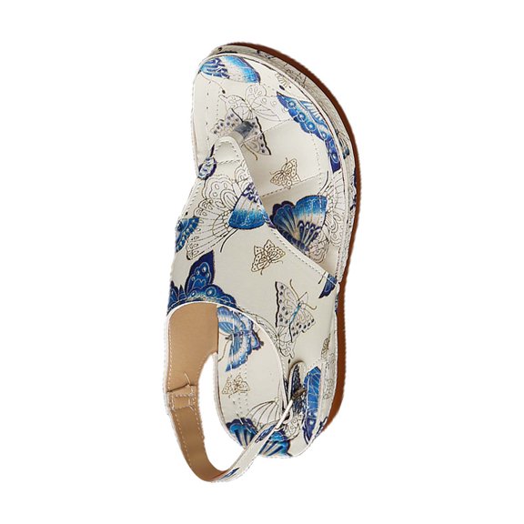 NOKIO Women's Square Toe Shoes Women's Beach Slope Heel Slippers Hollow Casual Slippers Slope Bottom Shoes Retro Sandals