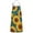 Blue Sunflower Pattern, variant on Sunset Sunflower Field Scene Apron-Garden Aprons for Women with Pockets-Cotton Linen Waterproof Kitchen Cooking Gardening Aprons Adjustable for Kitchen,Cooking,BBQ and Salon 33x27 Inch