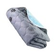 thumbnail image 2 of Methold Clotha-Absorbent Washable Dogs And Washable Pad To Sleeping Rest Ensure Cat For Comfortable For Furry Friends Dog Hábitats y jaulas para animales pequeños Estilo de huella gris 70*100cm, 2 of 6