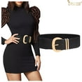thumbnail image 6 of JASGOOD Women Elastic Wide Belts Stretchy Waist Cinch Belt Waistband for Dresses, 6 of 9