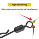thumbnail image 2 of Suministros de Pesca Rotativa para Pesca de Carpas Suministros de Pesca de Carpas Equipo Conector Giratorio Accesorios para Equipo de Pesca, 2 of 7