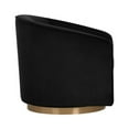 thumbnail image 4 of Sunpan Hazel 19" Modern Fabric Swivel Lounge Chair in Black Sky, 4 of 8