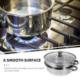 thumbnail image 1 of Steamer Cooking Steam Vegetable Kitchen Stainless Steel Pot Metal Face Steamer, 1 of 9