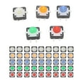 thumbnail image 4 of Mini Bouton Poussoir Momentané, 5 Couleurs DC 12V Bouton de Commutation Tactile 50Pcs Réinitialisable pour Machine-Outil, 4 of 8