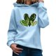thumbnail image 1 of WILLBEST Sudadera de Mujer, Moda Femenina, Día de San Patricio, Temática Verde, con Estampado, Bolsillo, Manga Larga, con Capucha, Top, Sudadera 1613 Grande, 1 of 4