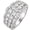 Moissanite Wide Band, variant on 3.5mm Eternity Wedding Bands for Women Vintage Sterling Silver CZ Stackable Ring Size 8