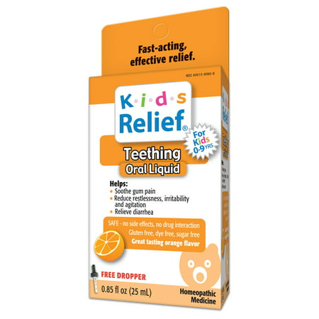 HomeoLab Kids Relief Teething Homeopathic Medicine, 0.85 Fl