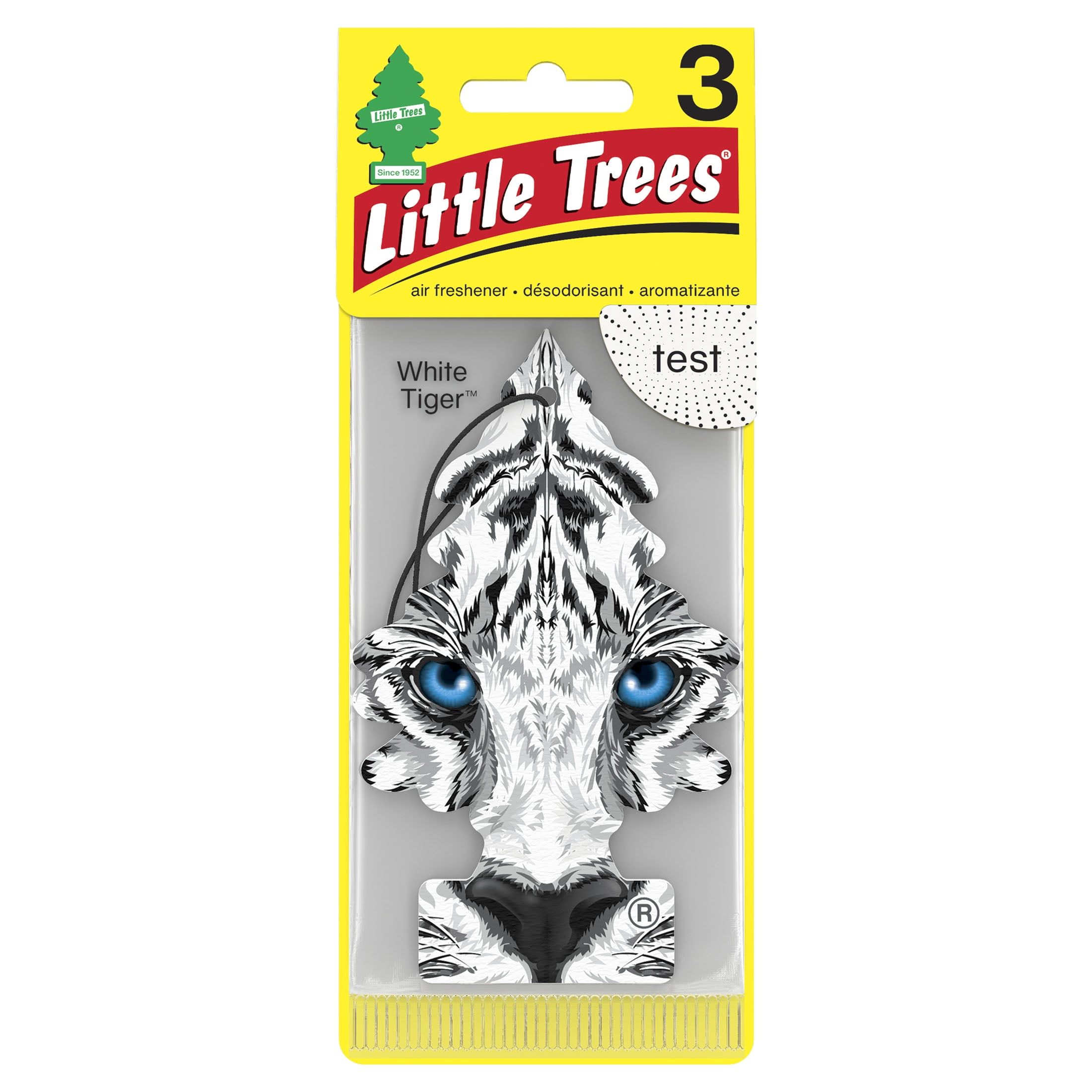 (2 pack) Little Trees Air Freshener White Tiger Fragrance 3-Pack