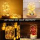 thumbnail image 4 of Guirnaldas de luces que funcionan con pilas, 1 m, luces de hadas LED blancas cálidas, 10 luces LED de hadas, IP67, resistente al agua para decoración de árbol de Navidad/boda/jardín/terraza, paquete de 15 oso de fresa Electrónica, 4 of 5
