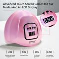 thumbnail image 4 of JODSONE Pink U V LED Nail Lamp, Nail Dryer for Gel Nail Polish, Led Light with Automatic Sensor & 4 Timers, 4 of 7