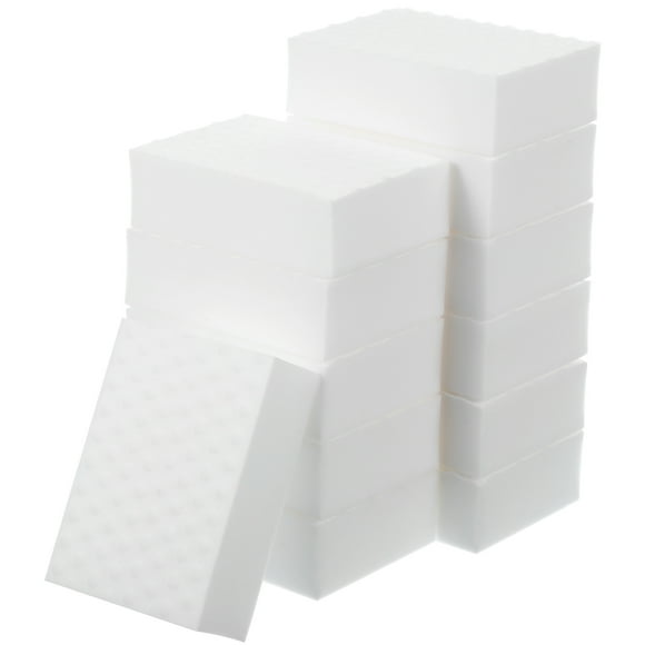 UPOUART 12 Pcs Dish Scrubber Sponge Melamine White Household Cleaning Tools