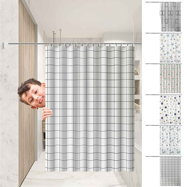 RXIRUCGD Home Decor Shower Curtain Bathroom Curtain Partition Curtain Waterproof Shower Curtain Shower Curtain Waterproof Mildew-proof Wet And Dry Separation