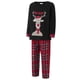 thumbnail image 3 of Pijamas navideños familiares a juego, pelele para bebé/ropa para perro/camisetas con estampado de ciervo y pantalones a cuadros., 3 of 10