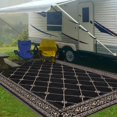 thumbnail image 4 of Alfombra de exterior HiiaRug, 244 x 305 cm, impermeable, reversible, 4 of 9
