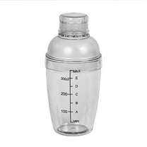 Gymnture Plastic Clear Bar Shaker with Scale, 350ml (White)