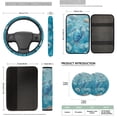thumbnail image 7 of KUIFORTI Blue Sea Turtle Car Seat Covers Easy Installation 14 Pack Automotive Front Seat & Bench Back Seat Cover Suitable for Cars, SUV and Trucks Breathable All-Season Protection, 7 of 7
