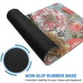 thumbnail image 6 of Long Mouse Pads for Desk,Pioneer Flower Floral Print Pattern Desk Mats on Top Of Desks, Desk Mouse Pad Extra Large with 3mm Non-Slip Base and Stitched Edge for Gaming,Office,Work,Home 31.5"x11.8", 6 of 6