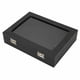 thumbnail image 5 of Vitrina de Pin, almacenamiento ordenado, caja de almacenamiento de insignia negra transparente a prueba de polvo para joyería del hogar S, 5 of 10