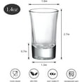 thumbnail image 2 of 40 Pack Heavy Base Shot Glasses, 1.4oz Whiskey Shot Glass Set Small Glass Cups for Liqueur Spirits Bar Party Favor Housewarming Gift, 2 of 7