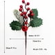 thumbnail image 4 of DREA Palillos navideños artificiales, tallos surtidos de frutos rojos con piñas para decoración de arreglos florales navideños, 4 of 4