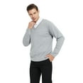 thumbnail image 4 of Toptie Mens V-Neck Cotton Knitted Slip Over Sweater Long Sleeve, 4 of 10