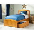 thumbnail image 2 of Richmond Twin Platform Bed with Matching Foot Board with 2 Urban Bed Drawers in Caramel, 2 of 7