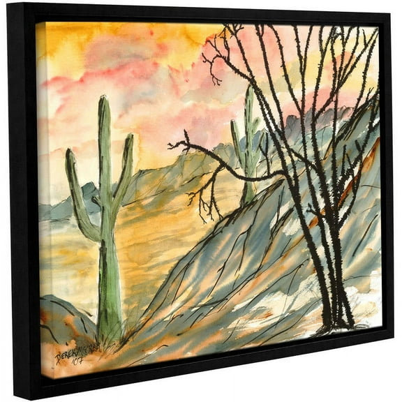 ArtWall Derek Mccrea "Arizona Evening" Gallery-wrapped Floater-framed Canvas
