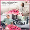 thumbnail image 5 of Blanket Gifts for Mom, Mom Birthday Gifts from Daughter & Son, I Love You Present Throw Blanket Mom, Sweet Blanket Gift for Mothers Day, Christmas, Valentine''s Day, Anniversary 60" × 50", 5 of 6