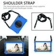 thumbnail image 5 of Allytech Samsung Galaxy Tab A 8.0 2019 Released SM-T290 T295, Heavy Duty Protection Adjustable Shoulder Strap Kickstand EVA Rubber Kids Friendly Cover for Galaxy Tab A 8.0 2019, Blue/Black, 5 of 7