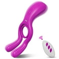 thumbnail image 3 of XBONP Vibrating Penis Ring Male Sex Toy Vibrator, Remote Control 3 in 1 Penis Ring Male Sex Toys for Men,Waterproof Men’s Dual Rings,Soft Stretchy Sex Toys for Couples, 3 of 7