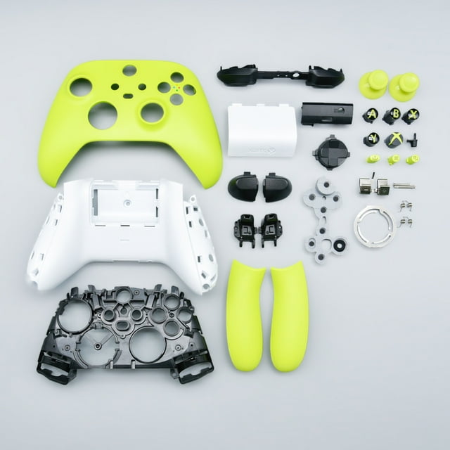 Replacement Shell Kit for Xbox Series X & S Controller, Full Shell Cover, Panel, Mid Frame, Side Rails, Buttons (ABXY, LT RT, LB RB) DIY Custom Shell and Thumbsticks